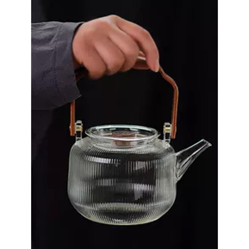 煮茶壶家用电陶炉专用蒸煮茶器大容量玻璃泡茶单壶养生围炉烧水壶
