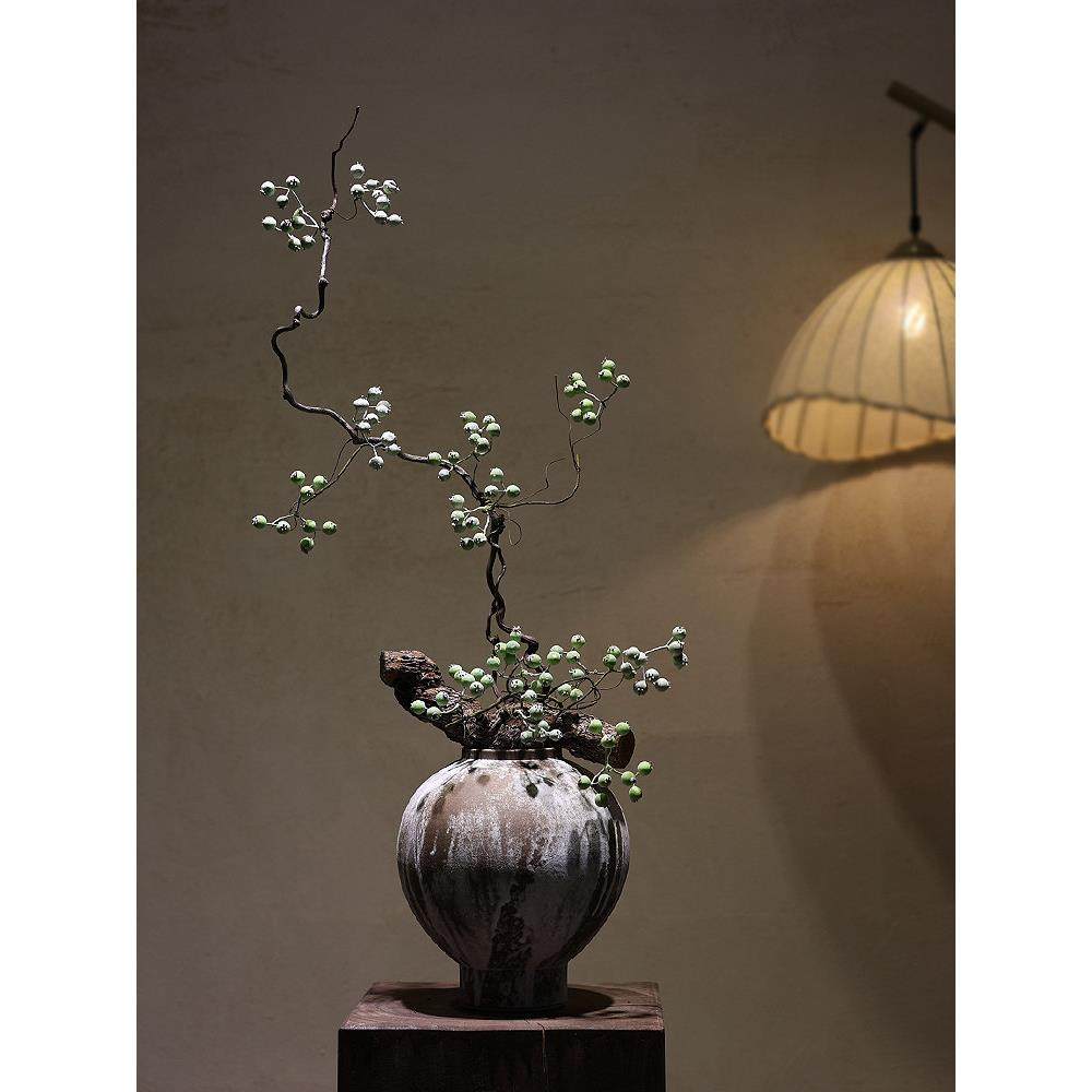 中古侘寂风陶瓷水培花瓶客厅插干花民宿酒店宋代美学高级装饰摆件,家居饰品,花瓶,淘宝优惠券,粉丝福利购,淘宝优惠卷