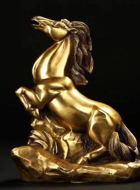 纯铜马摆件招财马到成功家居客厅商店铺开业送礼品办公室司生肖马