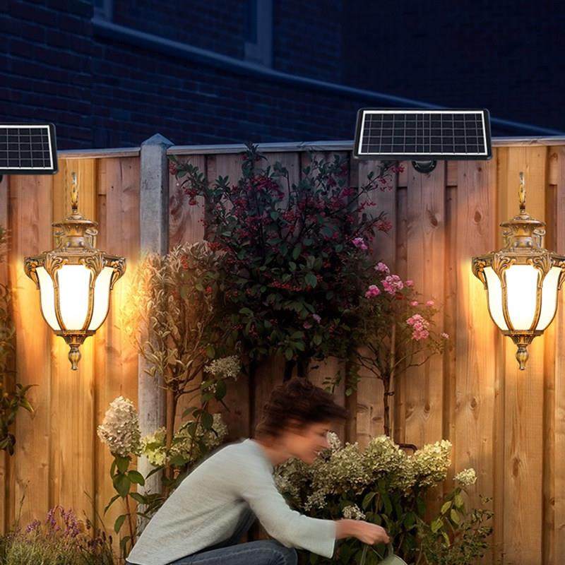 欧式外置板太阳能壁灯阳光房超亮家用别墅室外庭院防水外墙灯led,家装灯饰光源,户外壁灯,淘宝优惠券,粉丝福利购,淘宝优惠卷