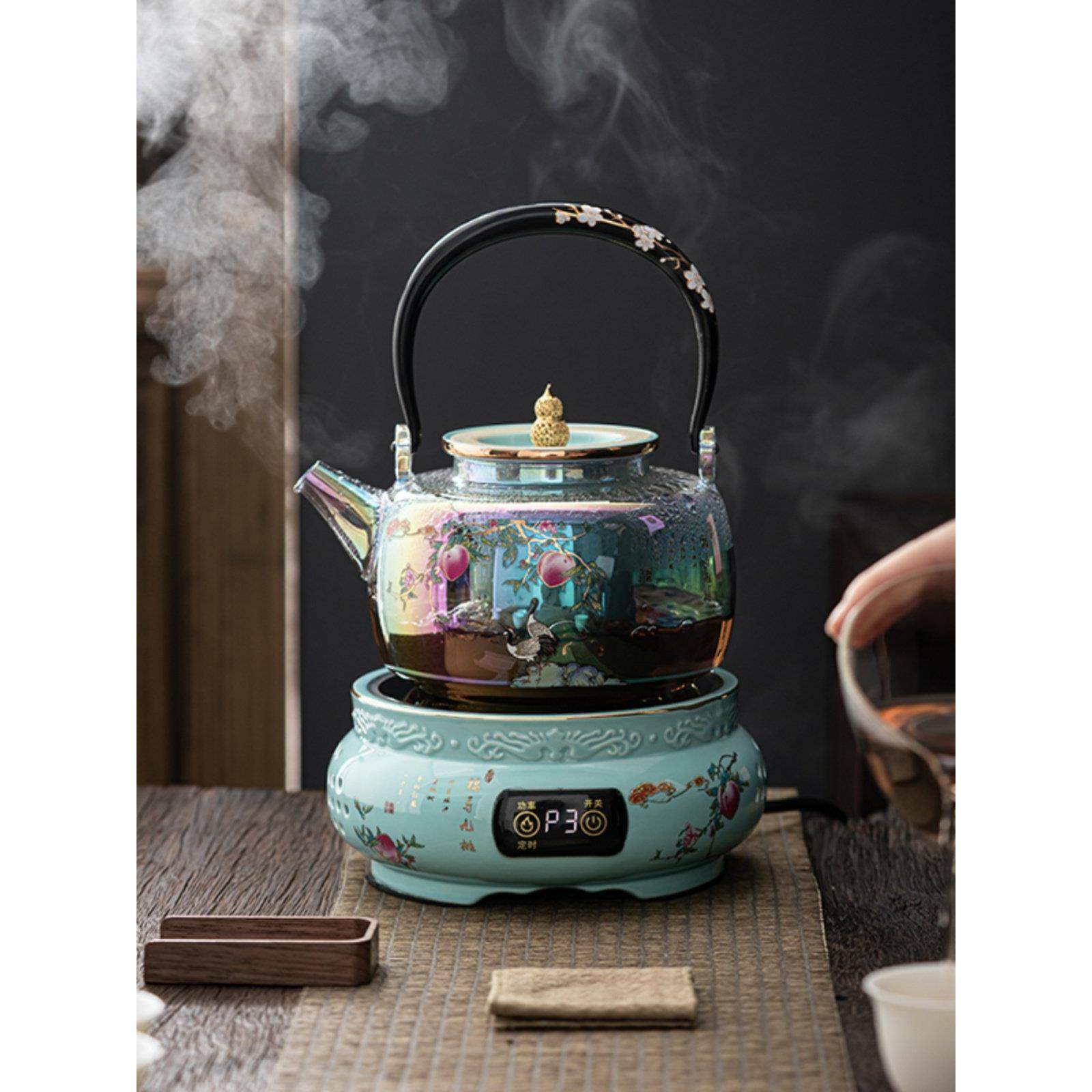 电陶炉多功能煮茶炉大容量茶壶套装家用网红自动煮茶器可定时保,餐饮具,煮茶炉,淘宝优惠券,粉丝福利购,淘宝优惠卷
