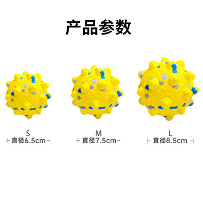 新款宠物玩具球ETPU爆米花玩具耐咬狗狗磨牙洁齿高弹狗狗玩具球