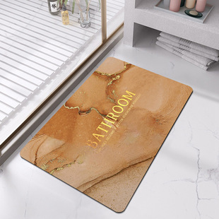 卫生间吸水地毯家用进门免洗可擦硅藻泥软垫厕所门口脚垫浴室地垫