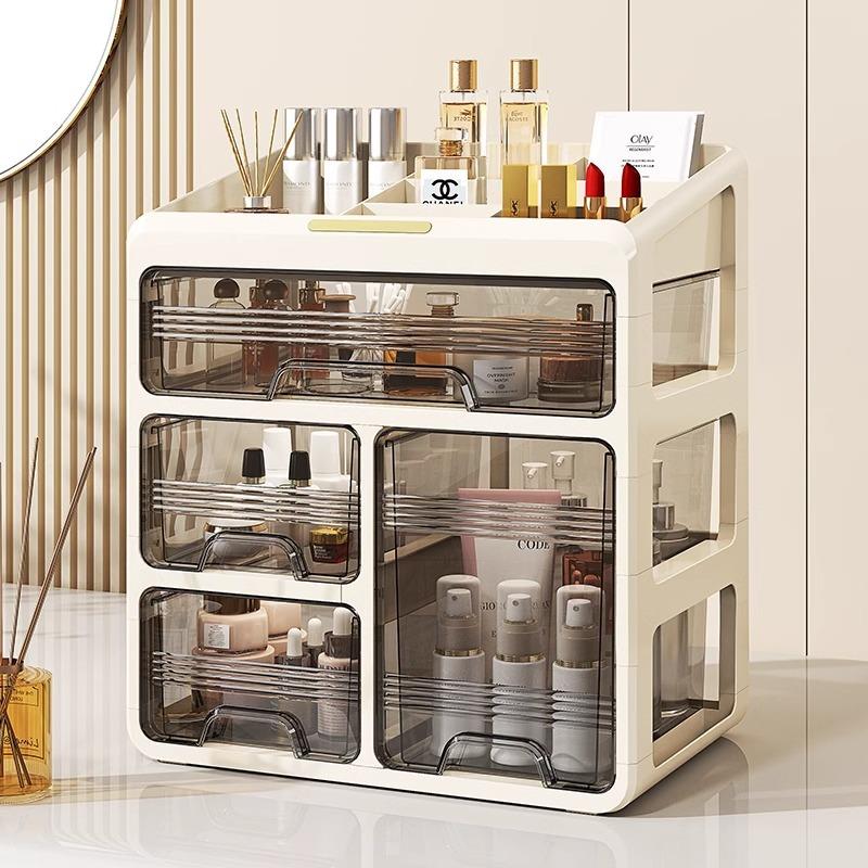 友耐口红面膜分格置物架抽屉式梳妆台护肤品收纳箱化妆品收纳盒