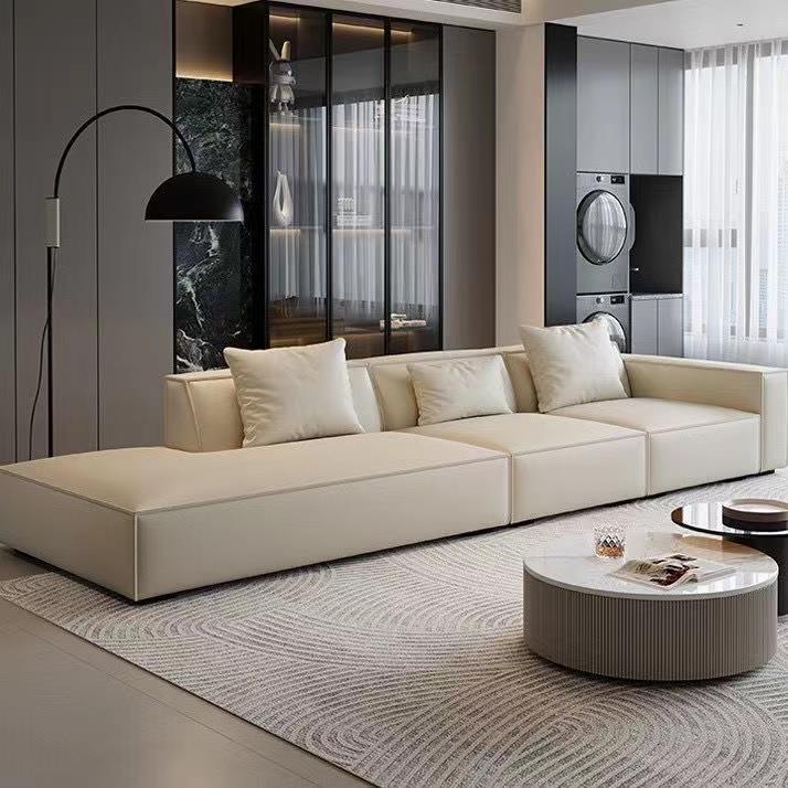 大小户型沙发客厅现代简约大户型面包豆腐块两用公寓客厅贵妃沙发