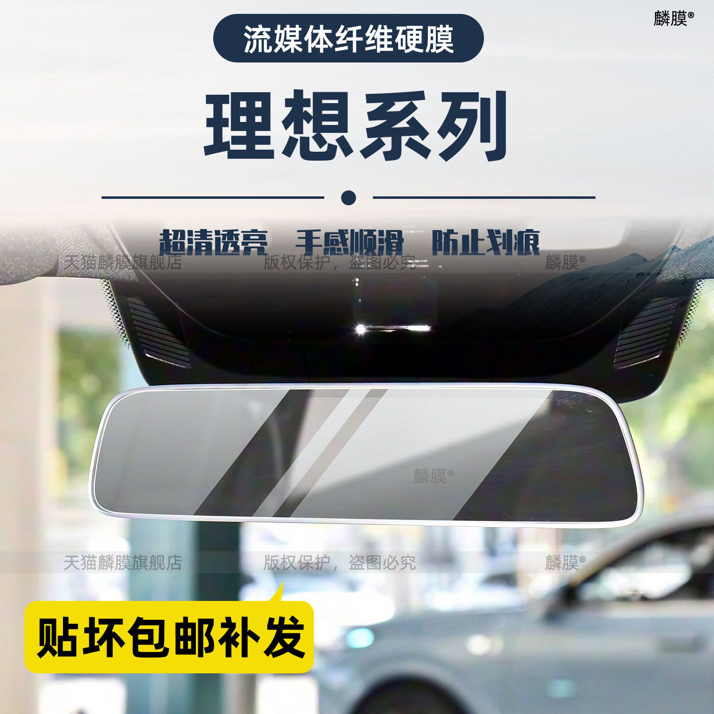理想全车系-流媒体后视镜保护膜