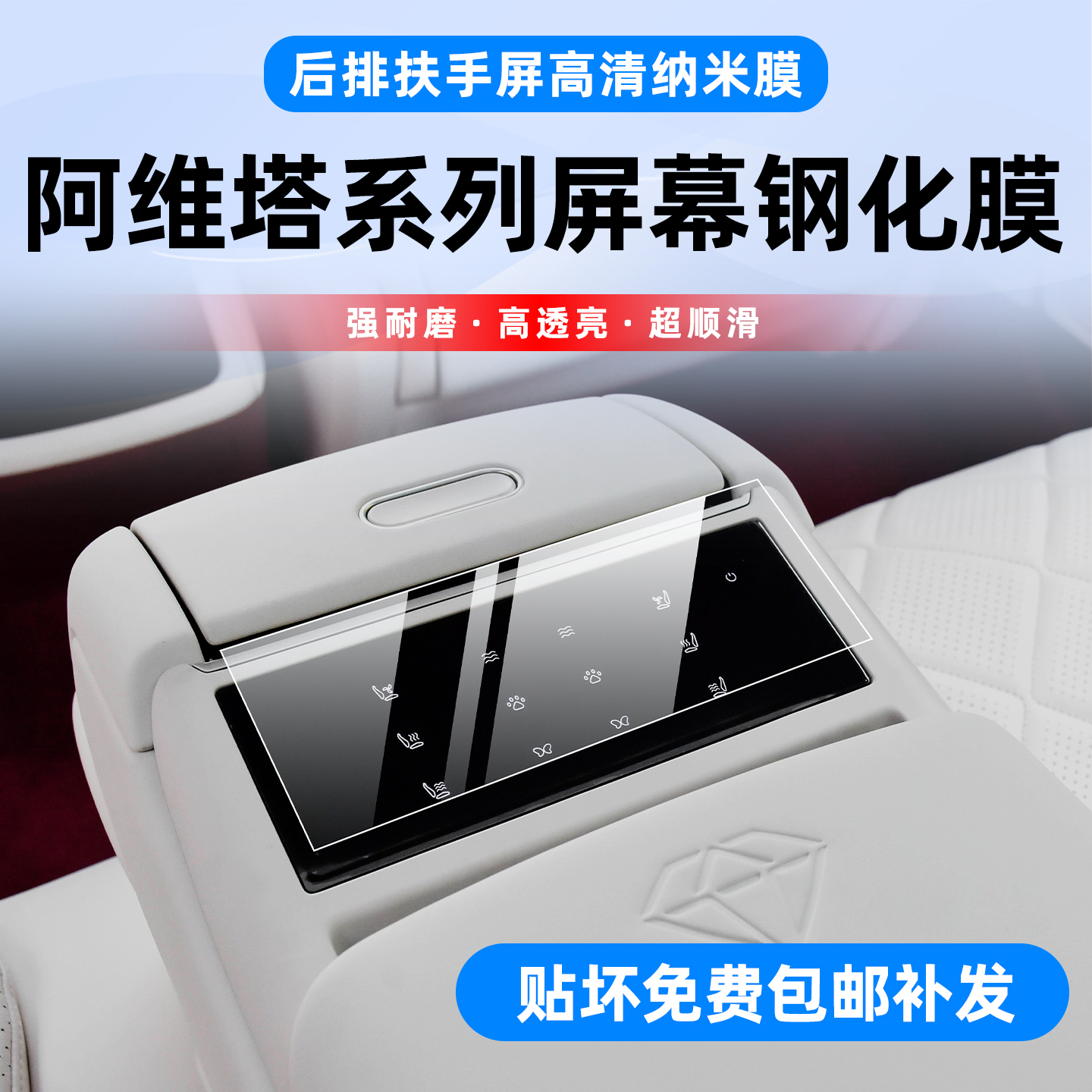 阿维塔系列专用屏幕钢化膜