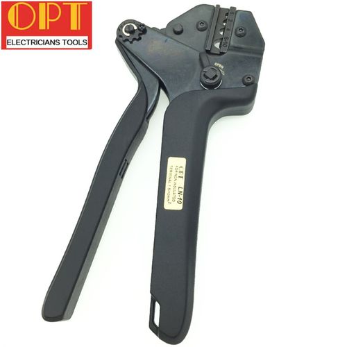 新款压线钳 原装台湾OPT棘轮压线钳 进口绝缘欧式裸端子压接工具
