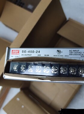 台湾明纬SE-450大功率450W开关电源5V12V15V24V36V48V工控S-400