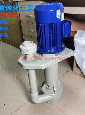 耐酸碱立式化工泵液下泵防腐PP塑料槽内泵脱硫泵喷淋塔六角盘水泵