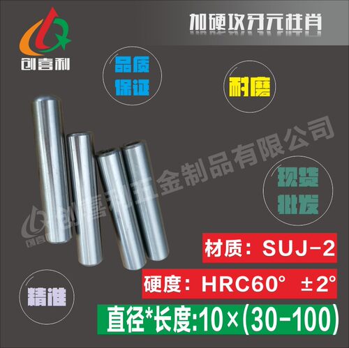 精密加硬攻牙圆柱销 10 (定位梢) 模具配件 厂价直销
