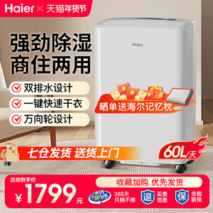 海尔大功率除湿机地下室除湿器抽湿机吸湿室内别墅地下室商用家用