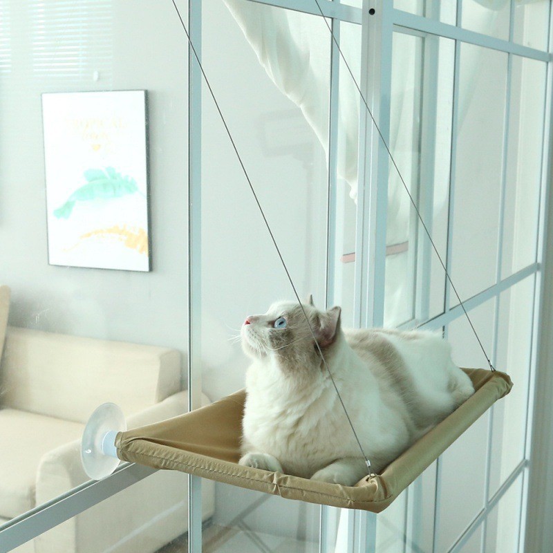 宠物猫吊床吸盘式晒太阳悬挂猫窝窗户玻璃秋千阳台猫咪用品