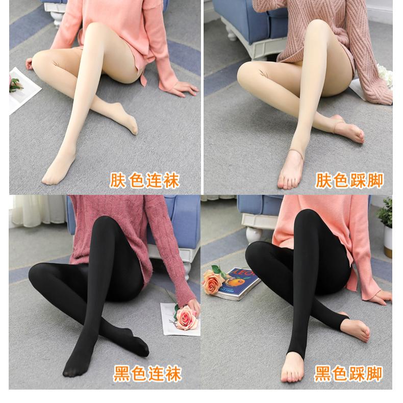 打底裤女外穿秋冬季加绒加厚光腿神器裸感特厚秋裤保暖棉裤东北
