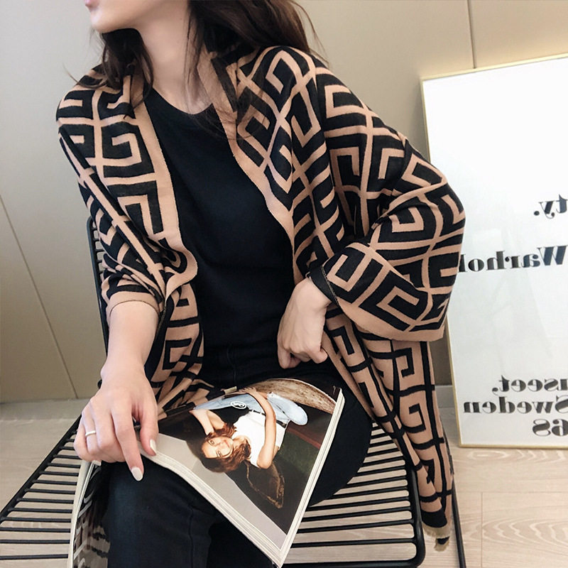 围巾女冬季百搭仿羊绒新款双面两用围脖时尚韩版加厚保暖复古披肩