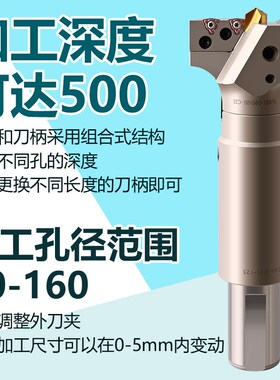 VMD钻头定心U钻大直径可调节带定心钻枪钻暴力钻深孔钻头60-280mm