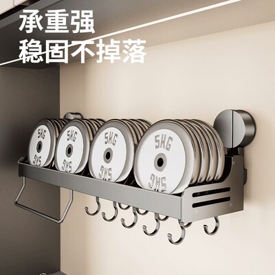 吸盘厨房置物架免打孔壁挂式多功能筷子筒刀架一体用具.收纳调料