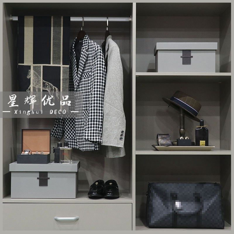 意式轻奢样板房衣帽间男士衣柜西装皮鞋装饰品S摆件软装展厅陈列,家居饰品,家饰软装搭配套装,淘宝优惠券,粉丝福利购,淘宝优惠卷