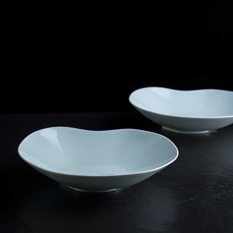 新款创意a异形炒菜盘家用酒店沙拉碗精致点心盘子影青瓷意境菜餐,餐饮具,盘,淘宝优惠券,粉丝福利购,淘宝优惠卷