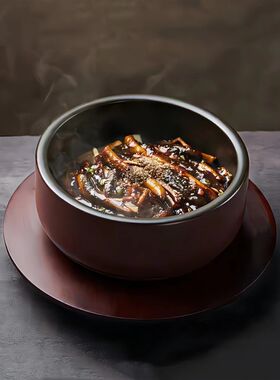 复古韩式拌饭g可耐热干烧砂锅钵石锅鲍鱼捞饭碗私房菜饭店陶瓷餐