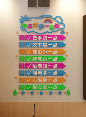 小学生班级公约立体墙贴幼儿园环创教室装饰班级布置文.化建设神