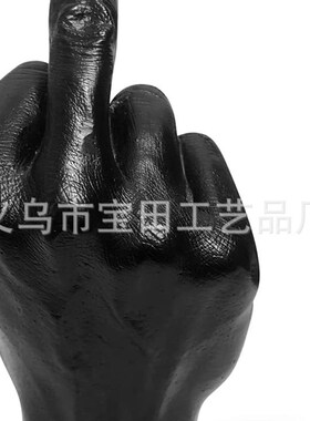 跨境新品 个性树k脂手势竖中指雕像手指雕塑装饰家居艺术摆件装饰