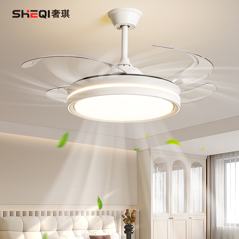 隐形风扇灯2025新款吊扇灯现代简约家用卧室餐厅护眼客厅电扇吊灯
