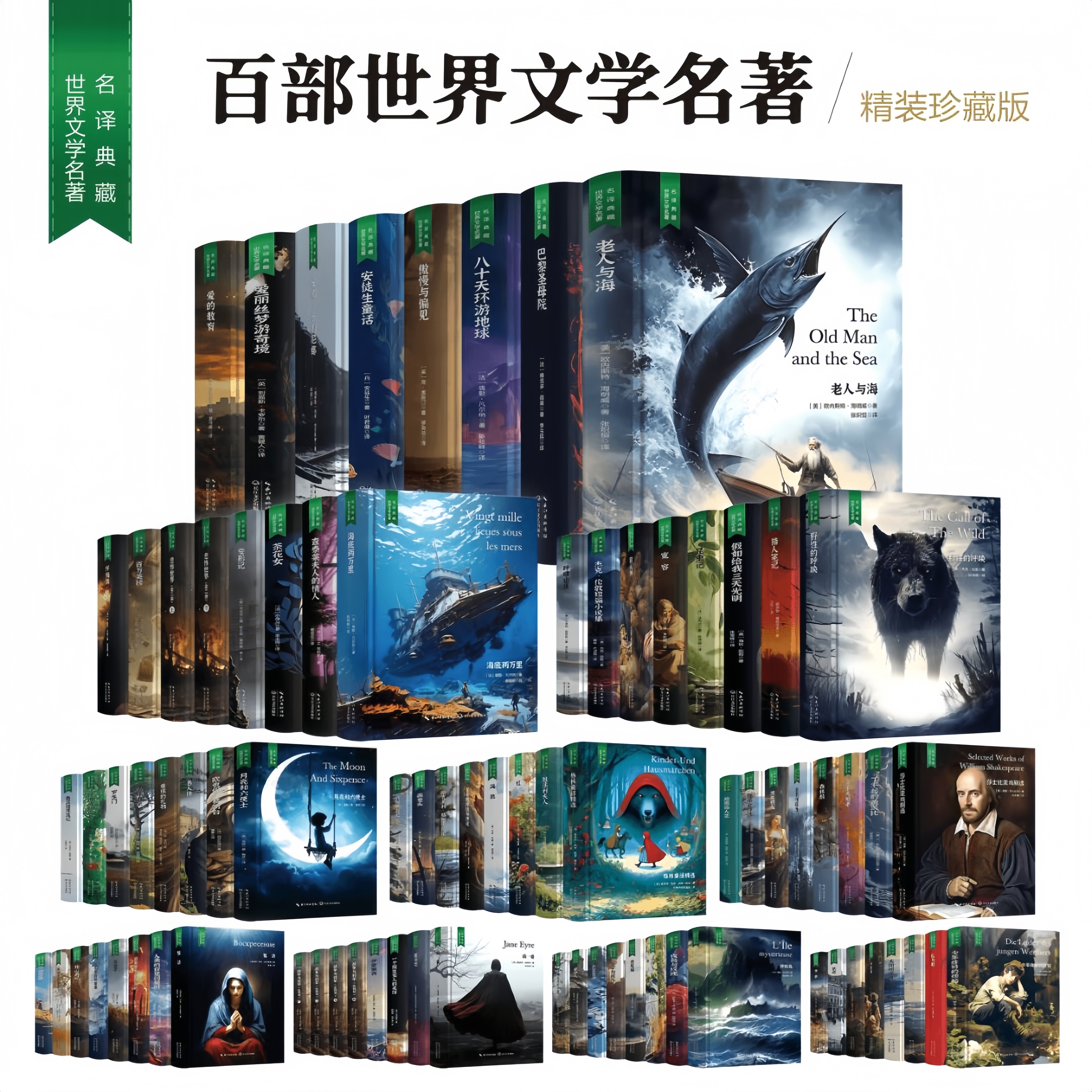 世界文学名著大合集名家名译精装版爱的教育海底简爱瓦尔登湖名人