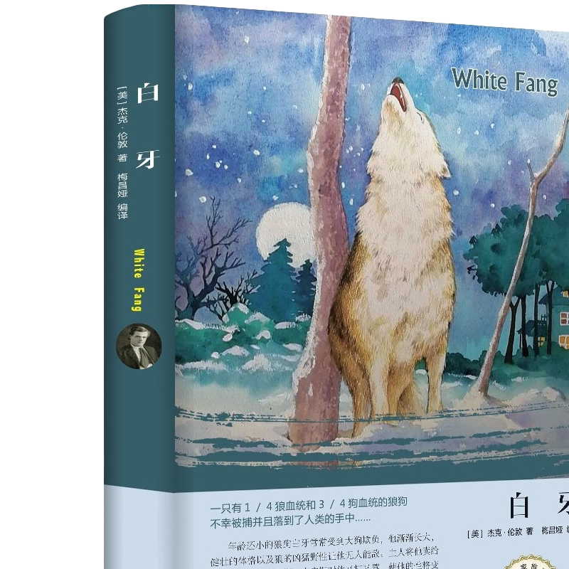 白牙书 世界文学名著书籍 动物经典小说集 杰克伦敦著 世界文学书