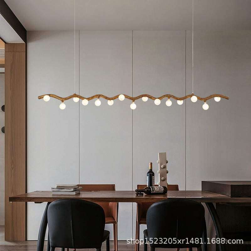侘寂风餐厅吊灯中式禅意茶室树枝灯吧台长条装饰灯茶室灯复古风,电子/电工,接线端子,淘宝优惠券,粉丝福利购,淘宝优惠卷