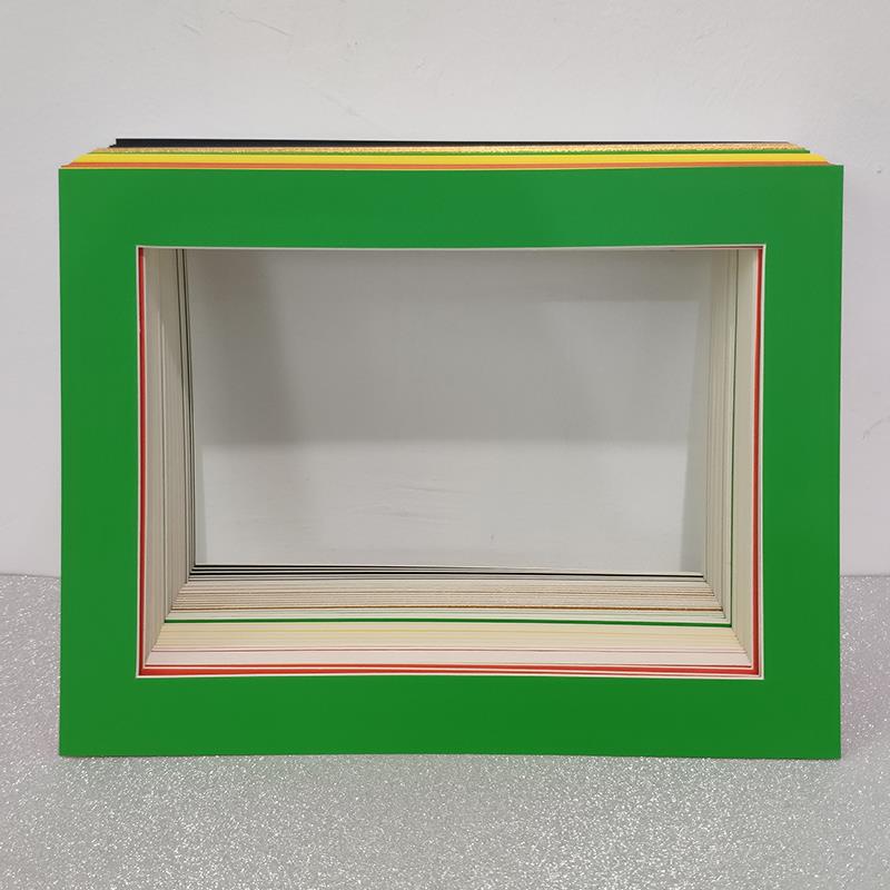 昊拓20张简易画框卡纸空框装裱美术儿童4K8开a3a4画纸B5相框金小