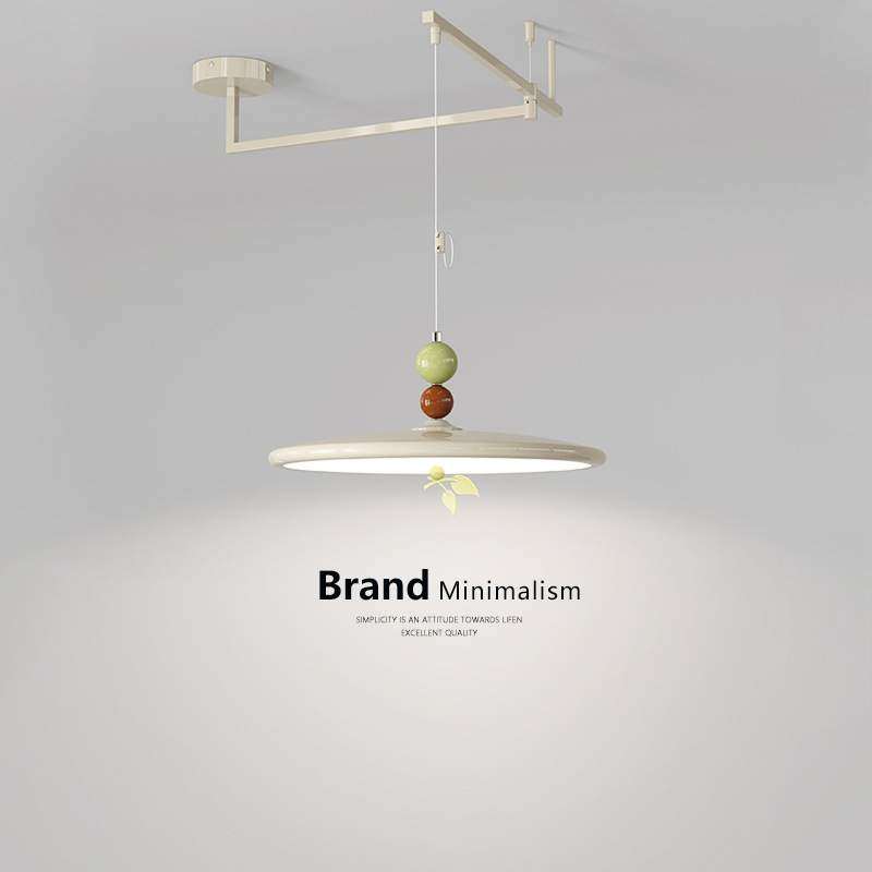 摇臂餐厅吊灯奶油风飞碟吧台吊灯现代简约可位移护眼法式饭厅主灯,电子/电工,接线端子,淘宝优惠券,粉丝福利购,淘宝优惠卷