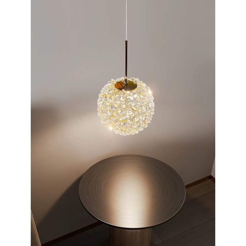 2023年新品卧室床头吊灯轻奢创意北欧网红吧台餐厅法式水晶球绣球,电子/电工,接线端子,淘宝优惠券,粉丝福利购,淘宝优惠卷