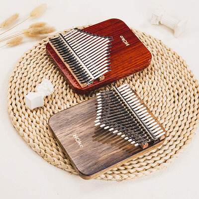 hoke拇指琴卡林巴17音21音kalimba手指钢琴女生初学便携乐器跨境