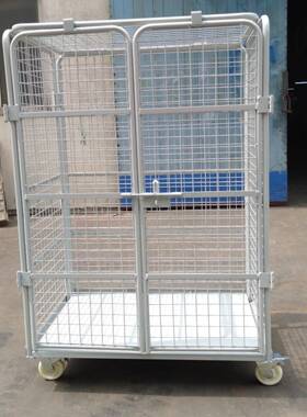 旺扬物流中转909笼车加密双车开门带顶四面台可叠折L仓储笼车型其