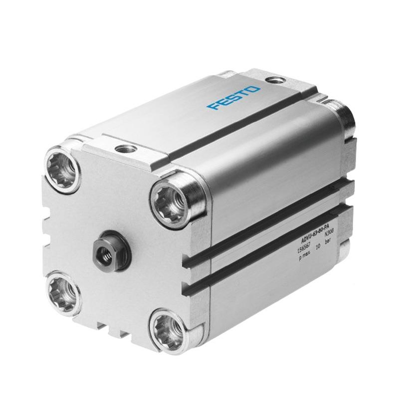 费斯托FESTO紧型气缸带AD566VU-63-50凑-P-A系列两端全弹性缓冲环