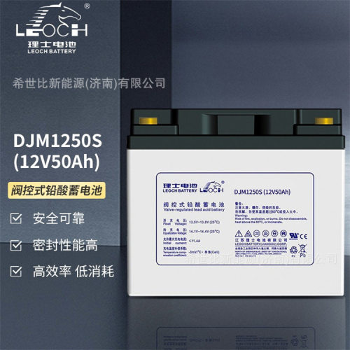 LEOCH理士蓄电池DJM1250S太阳能光伏储能12V50AH通讯及电力设备