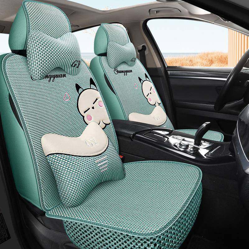 垫夏车季新款加厚冰汽车坐垫卡通凉快透气小车轿车丝83126五座座,汽车用品/电子/清洗/改装,通用脚垫,淘宝优惠券,粉丝福利购,淘宝优惠卷