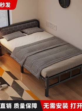 折床单人便携式家铁用办THD公室午休床成人简易板床小硬叠床可折