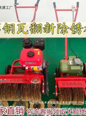 彩钢瓦翻新除推锈机打磨机平面铁板打机磨抛光大型QXE手除式锈机