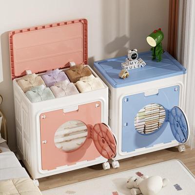 折衣叠衣服收纳箱家用大3081容大量整式理盒翻盖超储物柜玩具物收