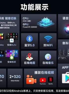 无线carplay转接器o无安卓Aut有线转无线汽车70398导航pcar线lay