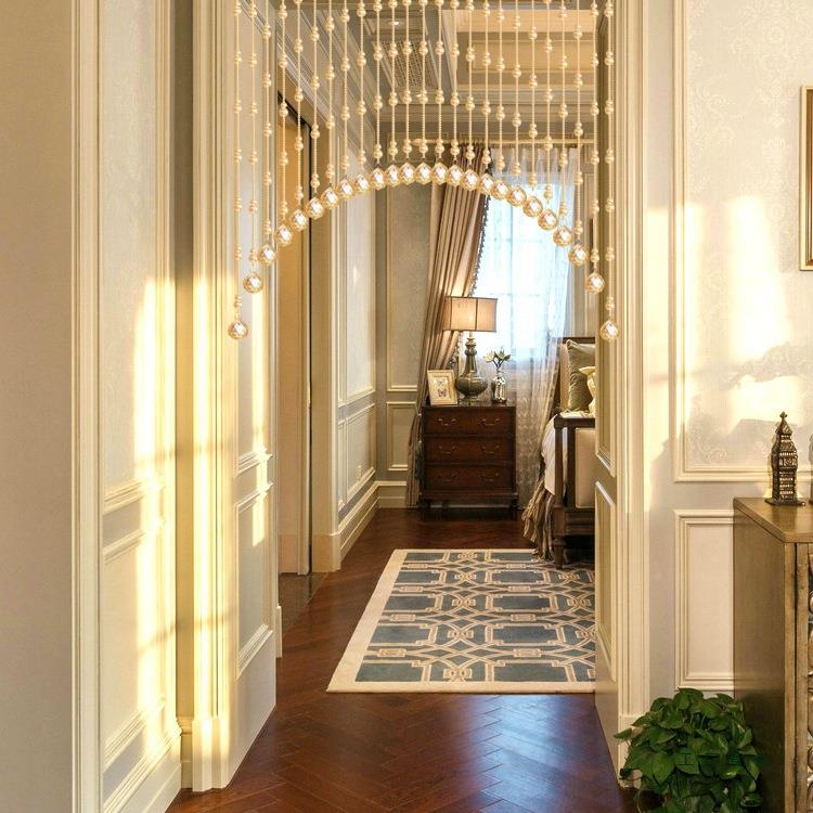 水晶葫门芦珠帘隔断621厨帘装饰玄关房厕所卧室成品帘屏风挂免帘