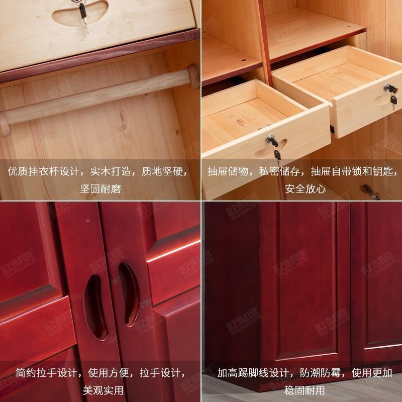 实木制营双层营房具式上下铺床高低床宿舍床单人床带底柜YY-00999