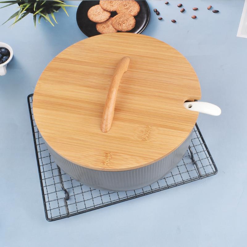 简约陶大号汤NOK碗500毫升家用带盖大超号鸡汤水煮鱼大盆创2意瓷