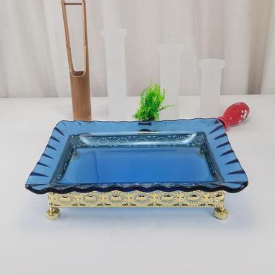 架玻璃自餐水果盘商用凉菜示盘餐厅F75TST7T助具餐器皿长方形自助