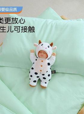 IBS儿园被子三件套浅蓝色棉被套幼被六套小被子入园床品宝褥件宝