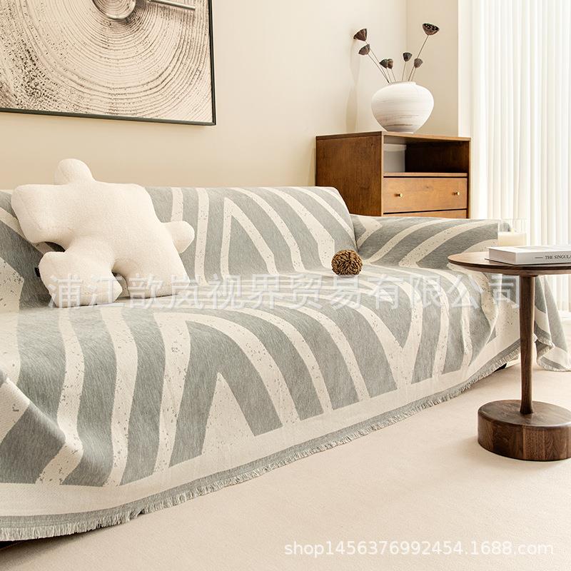 沙沙发GHM四季通用防滑5坐垫子202年秋冬新款简约现巾套罩全盖布