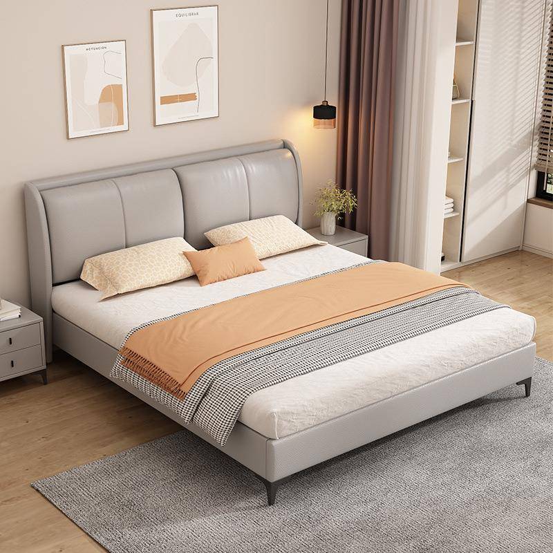 实木床大床经济米型加固.双人床现简约主YJS卧代1.51.2单人床18