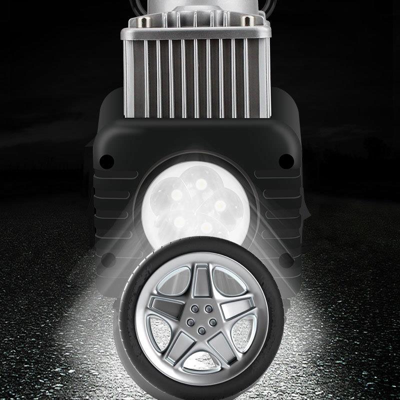 泵现货车2载VEL双缸充气泵小轿车便携式汽车轮胎泵高压打气1V双缸